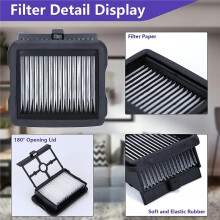 Accessoires voor de voor S20 Pro Nat-Droog Stofzuiger: 3 Zachte Rolborstels en 6 Filters