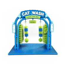 Cat Wash Grooming Station, Pet Bathing Table Self-Service Cat Comb Brush for Shedding, Hair Catcher Grooming Tool
