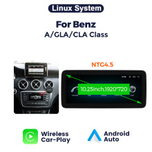 MEKEDE autoradio, 10.25" NTG4.5, draadloos Carplay en Android Auto, multimedia scherm voor Mercedes-Benz