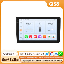 Qualcomm 8Core Auto Multimedia Radio voor Citroen C2 C3, 8GB RAM 128GB opslag, Android 14 met draadloze CarPlay en GPS