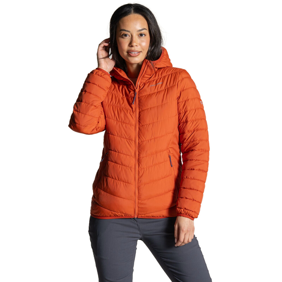 Craghoppers Women's Compresslite Ix Hooded Insulating Jacket - Orange Size 8 - Image 2