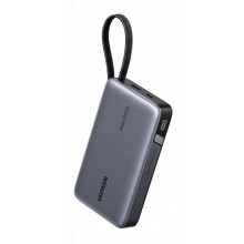 Externe Batterie 20000 mAh grau - Ugreen - PB551 - 145 W - 3 Ladungen - 139  80  26,7 mm - 450 g - Li-ion - Eingang 80 W