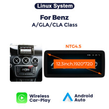 MEKEDE autoradio, 12.3" NTG4.5, draadloos Carplay en Android Auto, multimedia scherm voor Mercedes-Benz