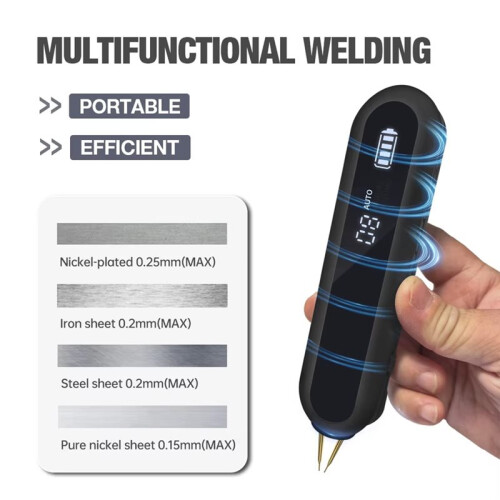 Professional Battery Spot , Touch Welding Machine with LED Light & Nickel Strips, Adjustable for Auto Mechanic 2