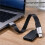 10Gbps USB A to Type C Flat Cable USB A to Type C Short Flat Cable 15cm High Speed Data Cable for PSSD Portable SSD 6