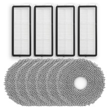 10-Delige Accessoirekit met Dweilpads en HEPA-Filters voor QV35A, Qrevo Curv, Qrevo S5A en Qrevo Pro Robotstofzuigers