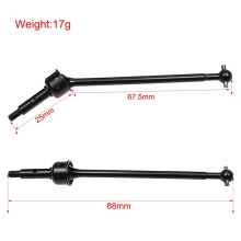 Voor Rellaro 1:14 Gladiator / X12S / Top Mount MT16 BX12 Transmissie-As 45 Gehard Stalen CVD