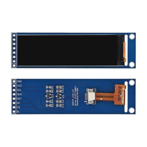Tela LCD TFT ST7789 de 2,25 Polegadas, Pequena, 76 X 284 Pixels, Módulo LCD com Visão Completa e SPI, Colorida, para  e para Raspberry Pi 1