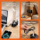 8  USB Charging Station 6 USB-A + 2 PD Type-C Fast  Multi Adapter USB Hub Splitter for PC Laptop 8
