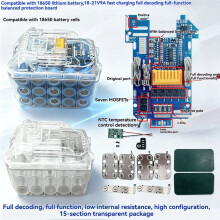For 15x18650 Battery Case 7MOS Li-Ion Battery Protection Board for BL1830-1860 Power Tools