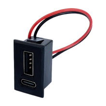 USB-Buchse Typ-C Doppelschicht-Ladebuchse für Lampen, Stromversorgung für Handys und Andere Elektronische Geräte mit Stecker
