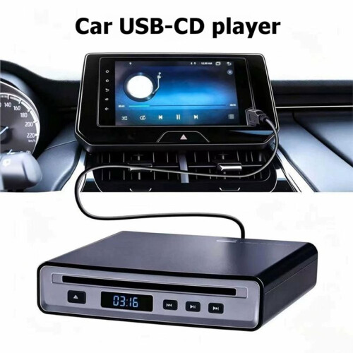 Portable External  CD Player for Car Type-C USB Connection  Speaker Android 4.4 and Above Navigation 1