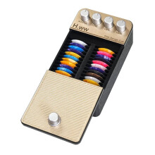 Gitarrenplektrum-Etui mit 22 Plektren im Pedal-Stil, Plektrum-Halterung für Verstärker, für Gitarre, Bass, Ukulele