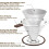 Pour over Coffee Maker Dripper 600 Mesh Reusable Coffee Filter Paperless and Reusable, Ultra Fine Micromesh Filter 3
