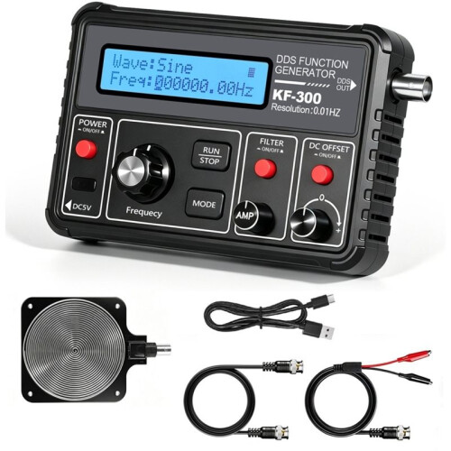 DDS Function Signal Generator Frequency Counter Signal Source Module Sine+Square+Sawtooth Waveform KF-300 1