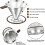 Pour over Coffee Maker Dripper 600 Mesh Reusable Coffee Filter Paperless and Reusable, Ultra Fine Micromesh Filter 6