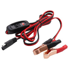 8FT SAE 16AWG Wire Harness with /Off Gold Alligator Clips,12V Sprayers Parts Wire Harness with Lamp