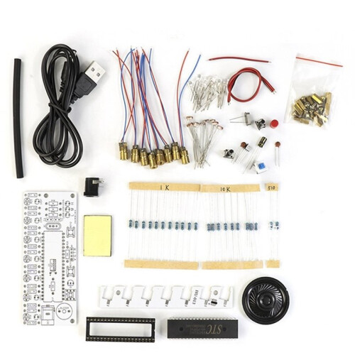 DIY Harp Kit,51 Microcontroller Electronic Harp for Electronics Fabrication, Educational Tool for Learning and Fun 2