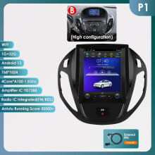 Autoradio, 9,7 inch, Android 14, draadloos Carplay, 1 GB RAM, 32 GB opslag, voor Ford Transit Tourneo Courier