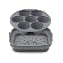Siliconen Accessoireset voor Airfryer, Geschikt voor Airfryers van 5-8 Liter voor Muffins, Eierhapjes, Friet, Kippenvleugels, Vaatwasserbestendig