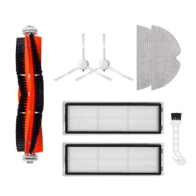 8-Teiliges Set für F9 für Mijia 1C 2C 1T STYTJ01ZHM: Wischtuch, Filter, Haupt- und Seitenbürste, Saugroboter
