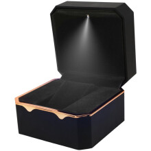 Lighted Watch Display Case - Luxury LED Single Watch Holder with Soft Pillow for Jewelry Storage
