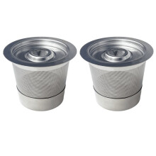 Återanvändbara K-Koppar för 1.0 Rostfritt Stål Mångsidiga Kaffekapslar 2-Delade Kaffefilter för -Bryggsystem