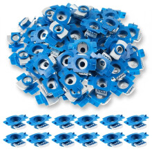 120 Pack 1/4"-20 Strut Channel Nut with Twist Tab, Zinc Plated for Heavy-Duty Applications