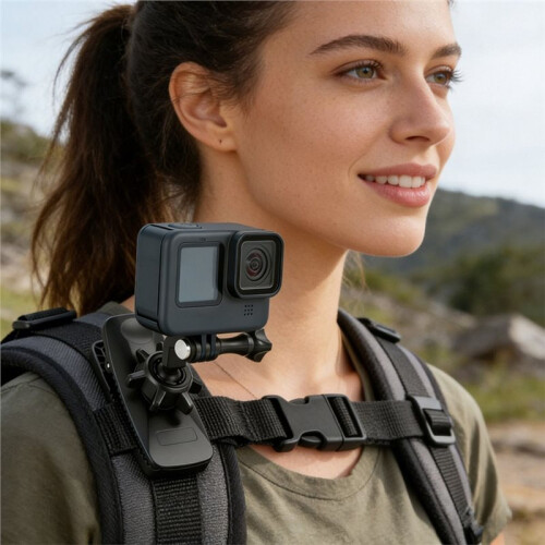 Backpacks Clip Mount for    Cameras Clamp Holder with 360 Degree Rotation Quick Angles Adjustment 1
