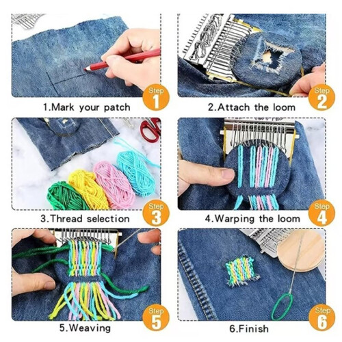 New Small Knitting Tools for Handmade and Personalized Designs (14-Needle Upgraded) Small Looms Darning Machine 2