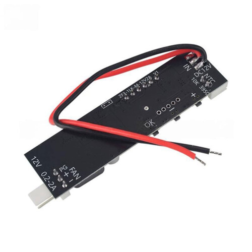 DC12V 2-3 Wire Fan Temperature Speed Controller Fan Temperature Control Speed Controller Driver Module Noise Reduction 2