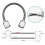 Door Loop Electric Stainless Steel Exposed Mounting Protection Sleeve for Control Lock 9