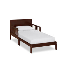 Dream On Me Brookside Kinderbett in Espresso, Greenguard Gold, JPMA, niedriges Design, Sicherheitsleisten, aus