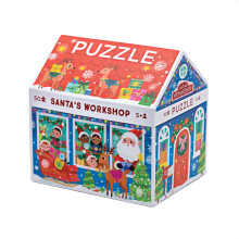 Crocodile Creek Puzzle 50 Pièces - Puzzles Amusants pour Enfants de 4 à 6 Ans - Avec Boîte de Rangement