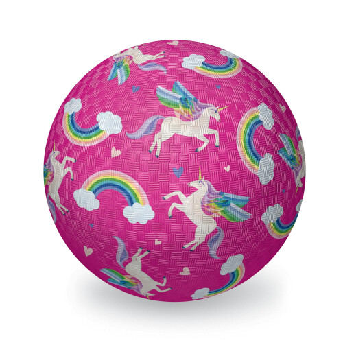 CROCODILE CREEK Ball de Terrain 7" Licornes Roses, 1 EA