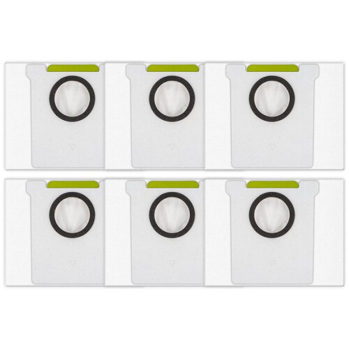 (6 Pack) Dust Bags Replacement Compatible for MONSGA MR7 Pro Robot Vacuum