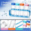 Test Tubes with Stand Science Kit with 16 Reusable Plastic Lab Tubes, with 4 Rack Holder, for Science Experiments 4