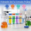 Test Tubes with Stand Science Kit with 16 Reusable Plastic Lab Tubes, with 4 Rack Holder, for Science Experiments 5