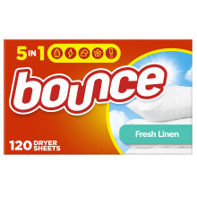 Bounce Foglie per Asciugatrice Profumo Fresco di Lino, 120 Pezzi
