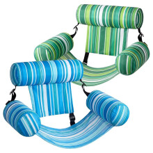 2 Pack Inflatable Pool Floats for Adults, Portable Blow Pool Hammock for Swimming Pool Beach Lake Summer Party