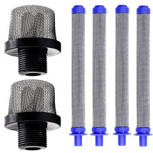 288716 3/4 Ersatz-Einlasssieb mit 4 Stück 288749 60Mesh SG2/SG3 Sprühfiltern für Airless-Farbspritzgeräte