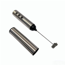 3-Speed Rechargeable Automatic Handheld Stainless Steel Milk Frother, Suitable for Coffee Brewing
