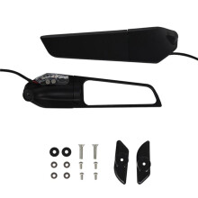 Rearview Mirrors Wind Wing Adjustable Rotating Side Mirror Winglet with Lights for Panigale 959 1299 2016-2020