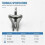 Broken Pipe Extractor Tool, 3-Jaw Pipe Thread Extractor for Drill, Upgraded 3-Jaw Broken Pipe Thread Extractor Tool 5