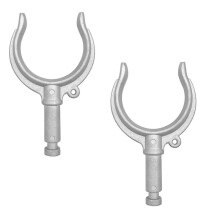 2 Peças de Suporte de Remo em Alumínio, Suporte de Remo com Montagem Lateral para A Remo, , Jangada, Caiaque