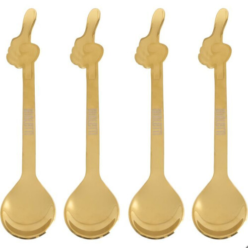 Bialetti Bialetti Set van 4 espressolepels, Vrolijke Herinneringen