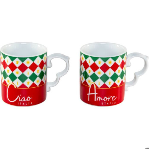 Bialetti Bialetti kit 2 Mok Tricolore