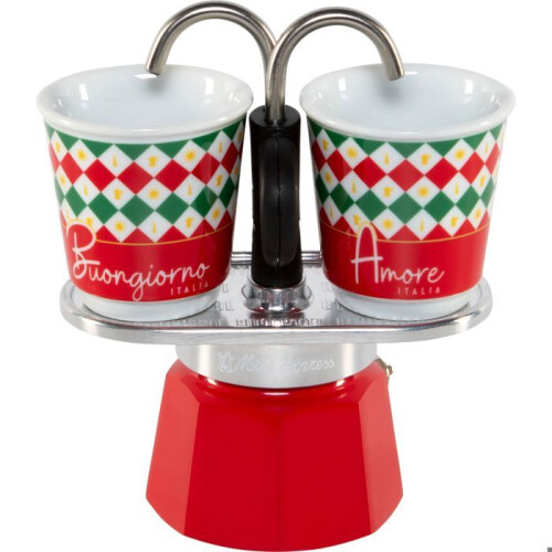 Bialetti Bialetti kit Mini Express TRICOLORE DAMIER