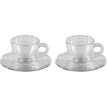 Bialetti Set van 2 Moka Glazen Tassen ISTITUZIONALE