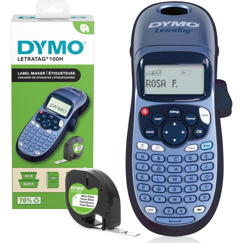 DYMO DYMO Letratag LT-100H Handheld Label Maker | ABC Keyboard Label Printer with Eas